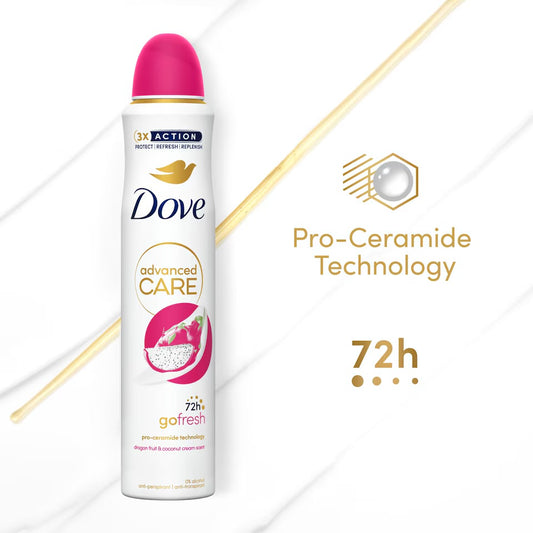 Dove Advanced Care Dragon Fruit & Coconut Antiperspirant Deodorant Spray 200ML