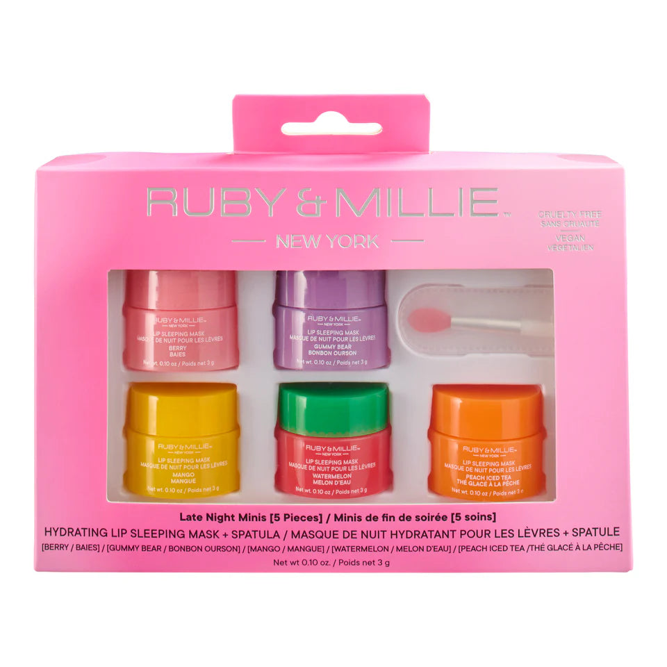 RUBY & MILLIE
MINI LIP SLEEPING MASKS - 5-PACK