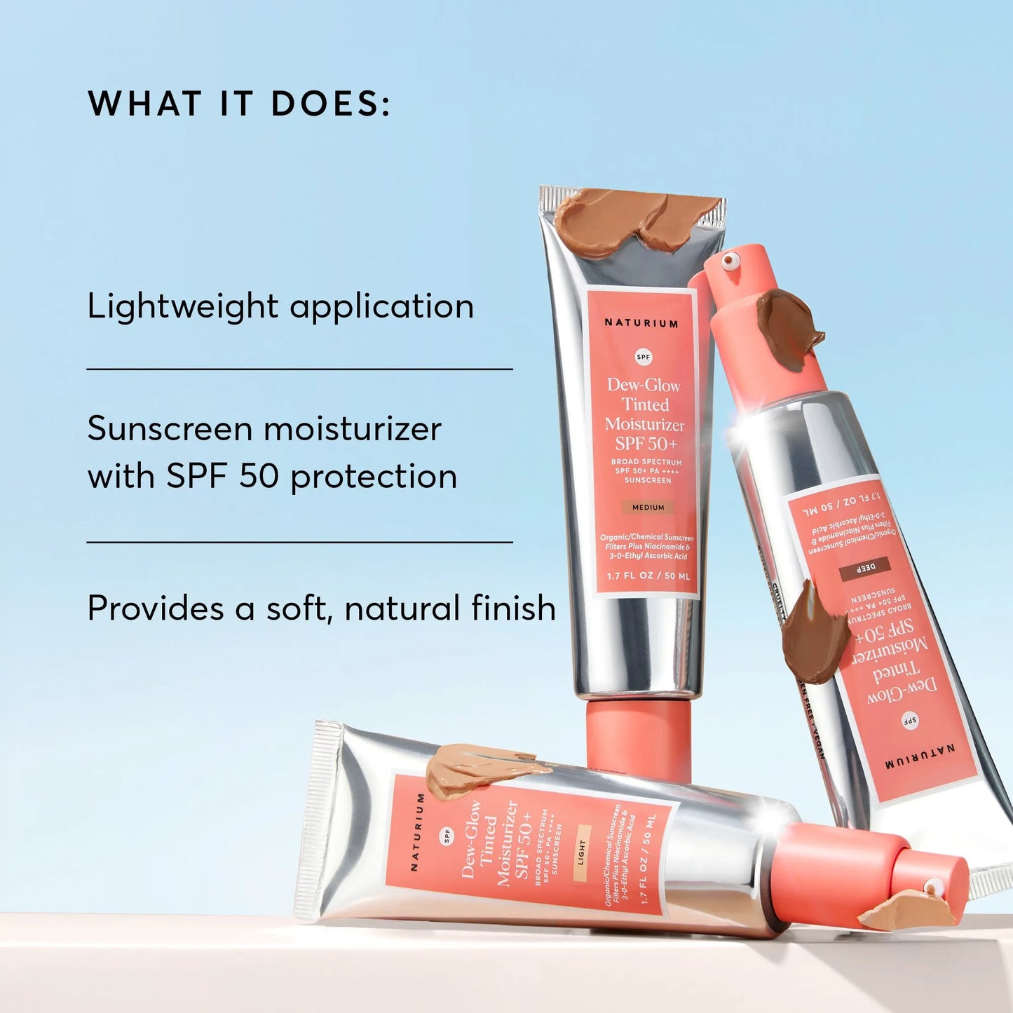 Naturium - Dew-Glow Tinted Moisturizer SPF 50+