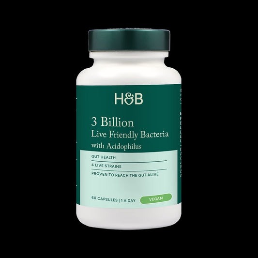 Holland & Barrett Live Friendly Bacteria with Acidophilus 3 Billion 60 Capsules