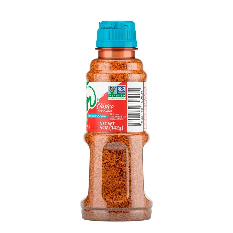 Tajin Clásico Reduced Sodium Seasoning, Mexican Chili Lime Seasoning 5 oz