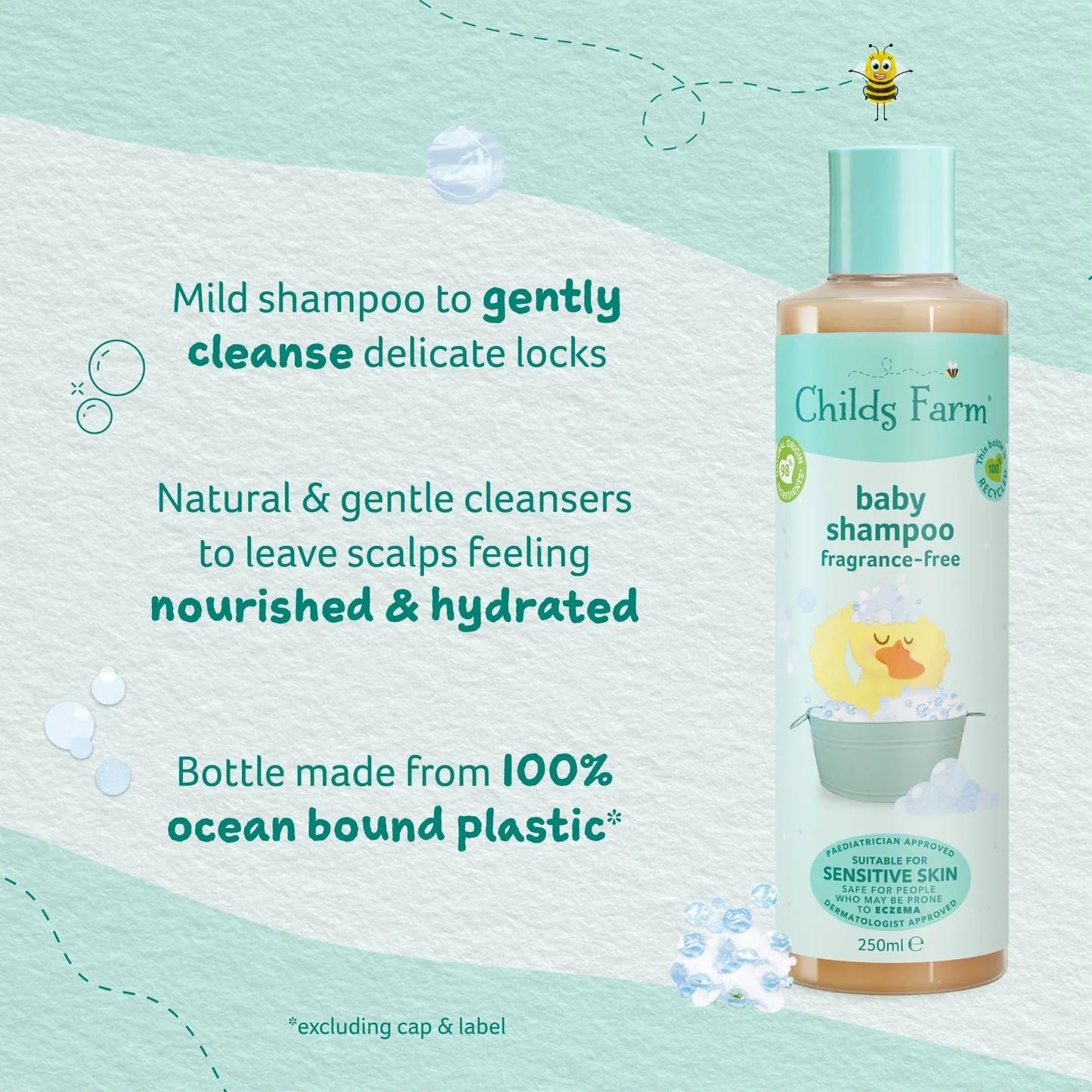 Childs Farm Baby Shampoo - Fragrance-free 250ML