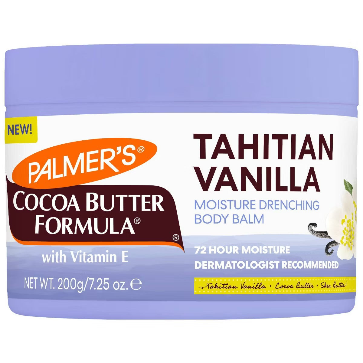 Palmer's Moisture Drenching Solid Hand and Body Lotion - Tahitian Vanilla - 7.25oz: Whole Body, Jar, Normal to Very Dry Skin