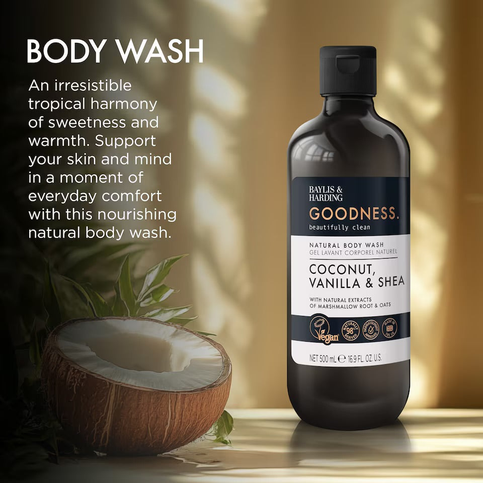 Baylis & Harding Goodness Coconut, Vanilla & Shea Body Wash 500ML