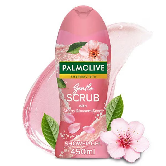 Palmolive Gentle Scrub With Cherry Blossom Scent Shower Gel 450ML
