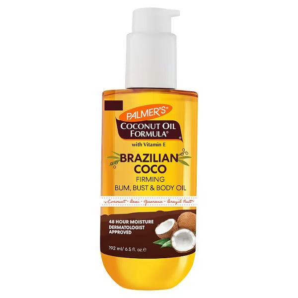 Palmer's Brazilian Coco Firming Bum, Bust & Body Oil 192ML