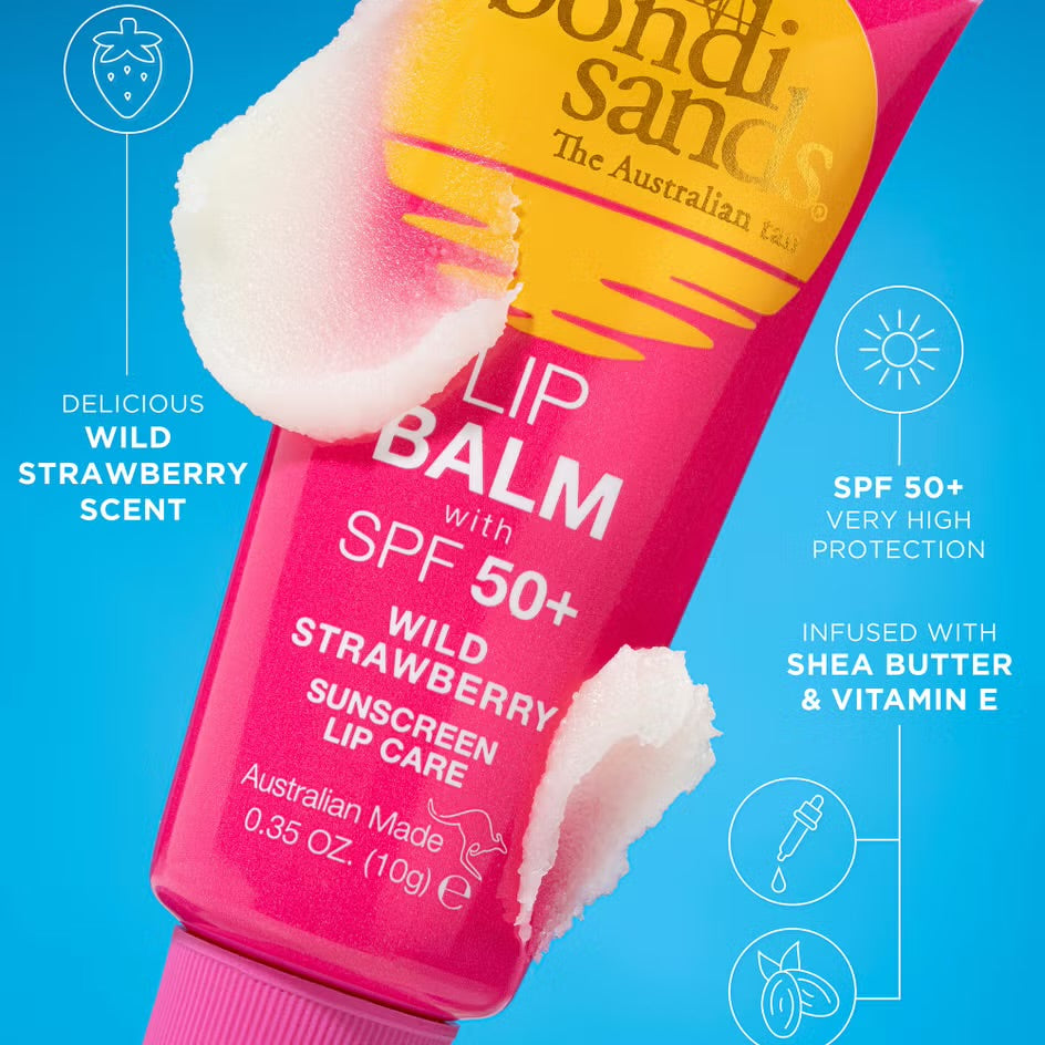 BONDI SANDS SPF50+ WILD STRAWBERRY LIP BALM 10G