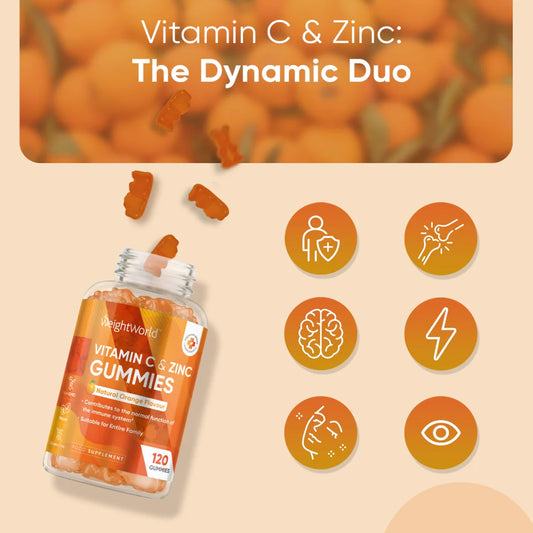 WeightWorld - Vitamin C & Zinc - 120 Gummies
