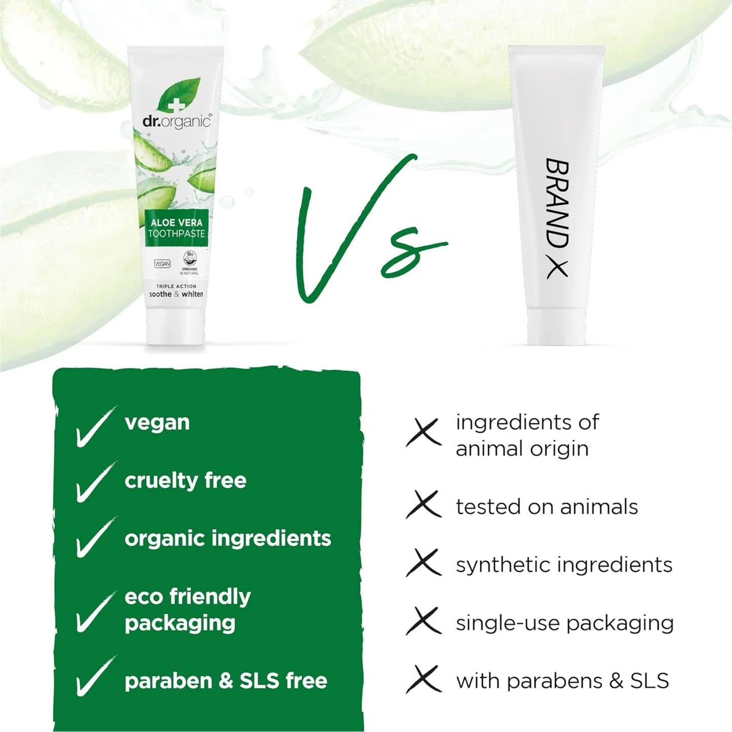 Dr. Organic Aloe Vera Toothpaste 100ML