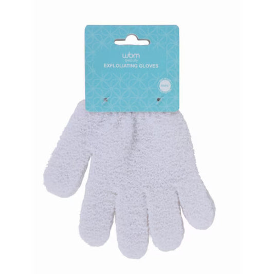 Exfoliating Bath Gloves - White
