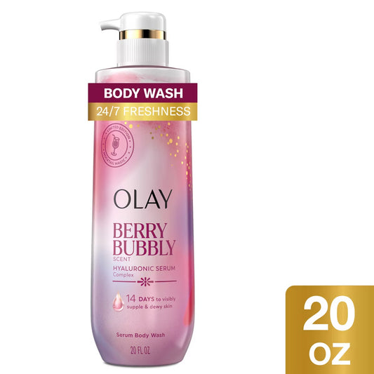 Olay Berry Bubbly Hyaluronic Serum Body Wash - 20 fl oz