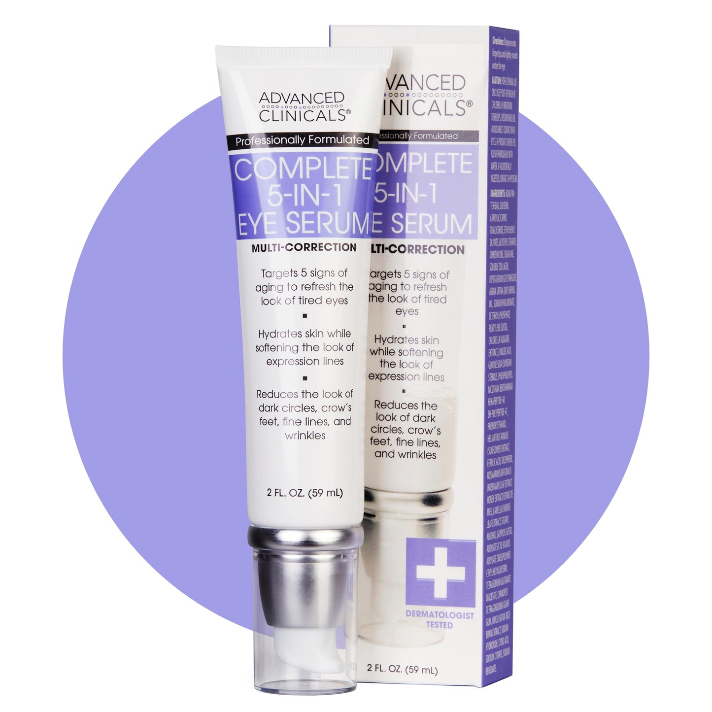 Advanced Clinicals 5-IN-1 Eye Serum 59ML