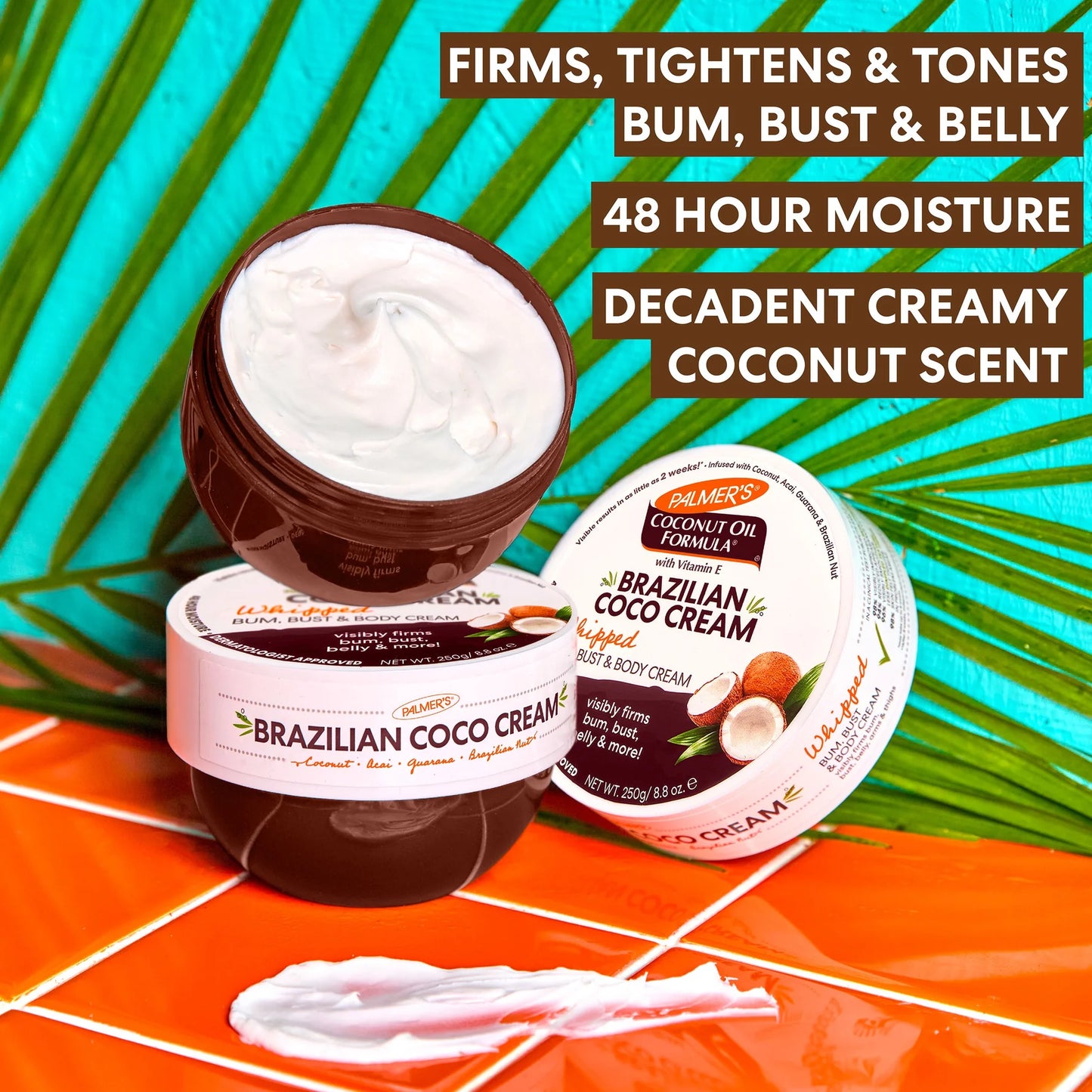 Palmer's Brazilian Coco Bum, Bust & Body Cream 250G