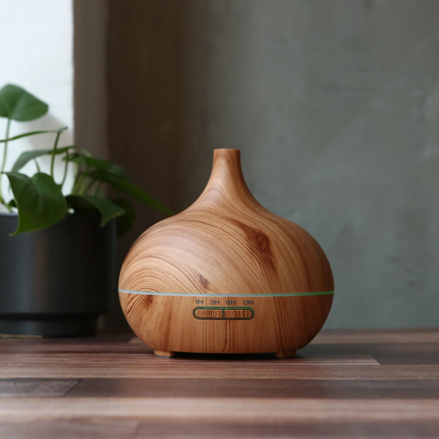 Bluzen - Alpine Aromatherapy Led Color Changing Oil Diffuser Sets 300 ml, Beige