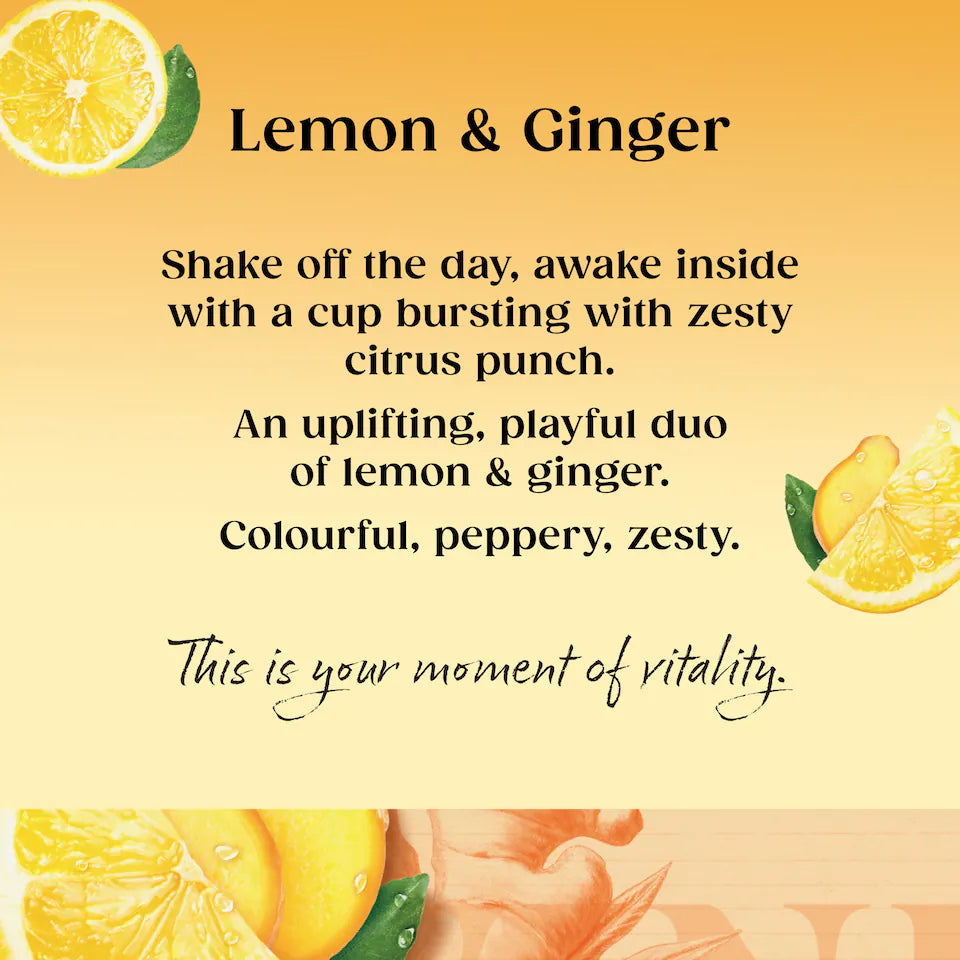 Twinings Lemon & Ginger Tea 20 Pack 30g