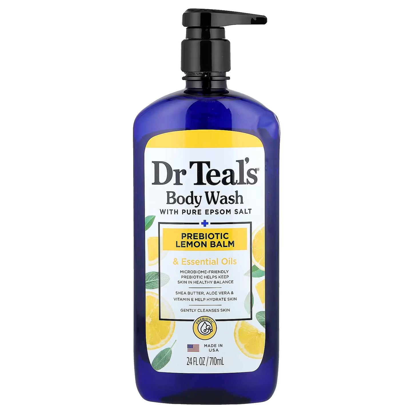 Dr Teal’s Body Wash - Prebiotic Lemon Balm & Essential Oils 710ML
