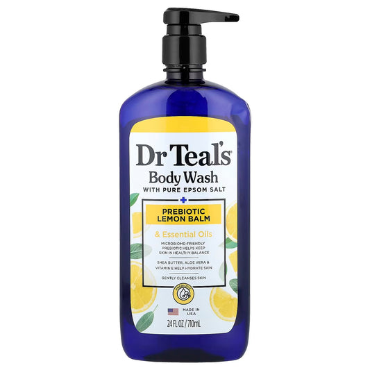 Dr Teal’s Body Wash - Prebiotic Lemon Balm & Essential Oils 710ML