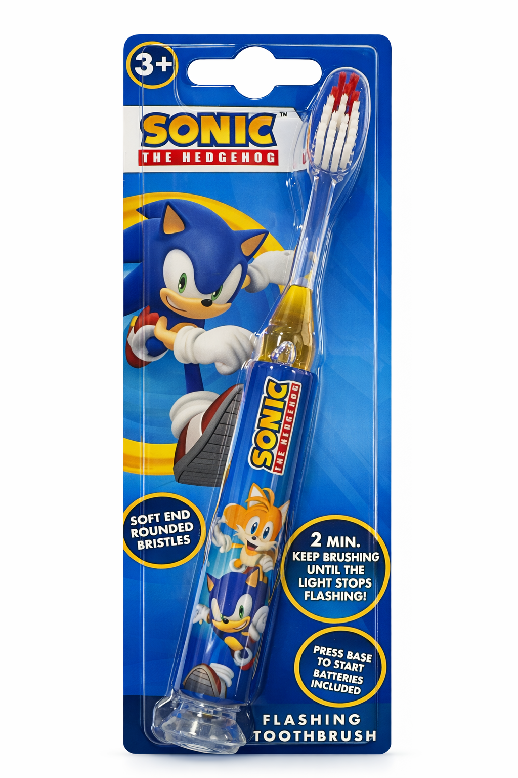 SONIC THE HEDGEHOG FLASHING TOOTHBRUSH 3+