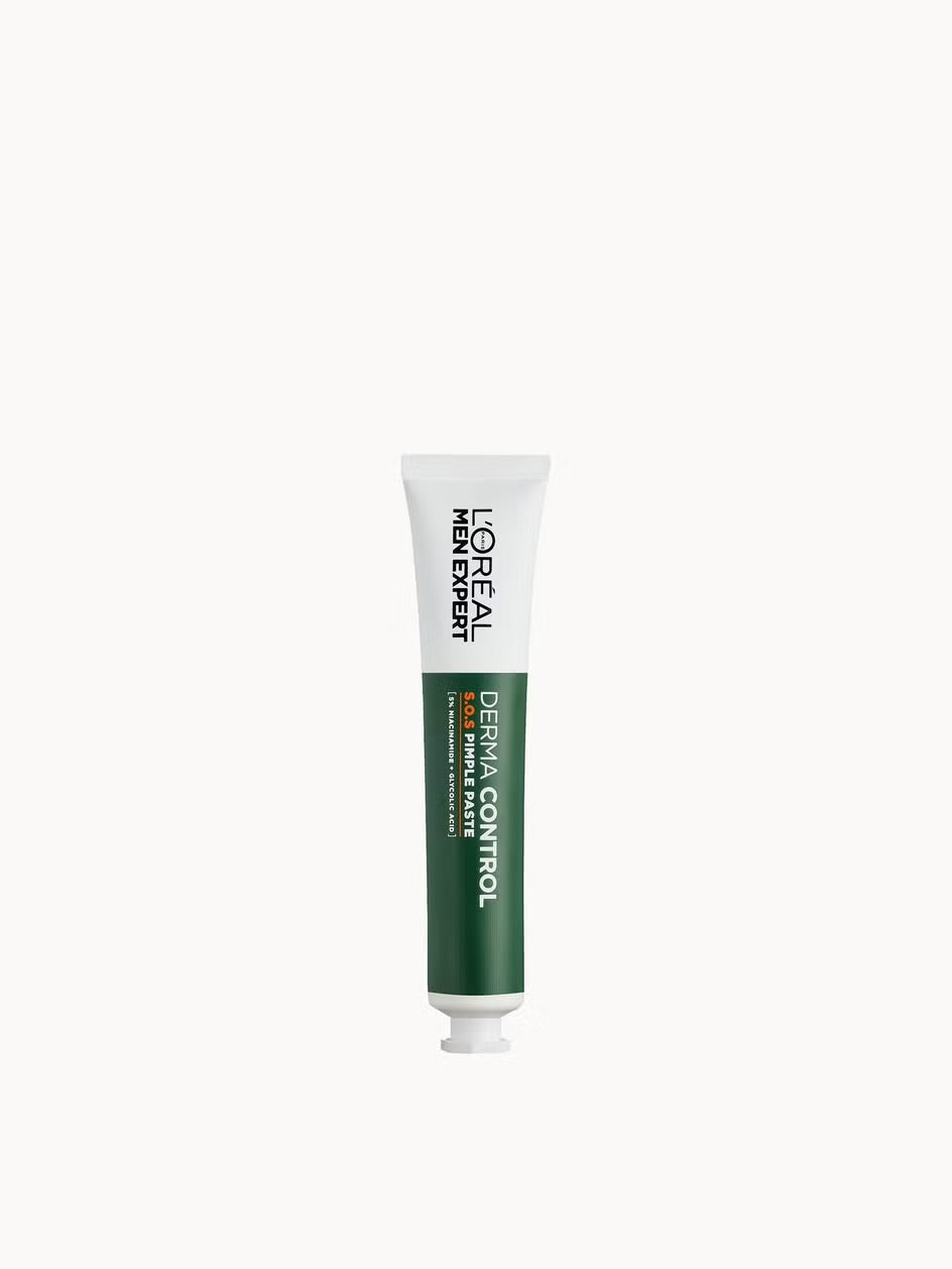 L'ORÉAL MEN EXPERT DERMA CONTROL S.O.S PIMPLE PASTE WITH 5% NIACINAMIDE + GLYCOLIC ACID 45ML