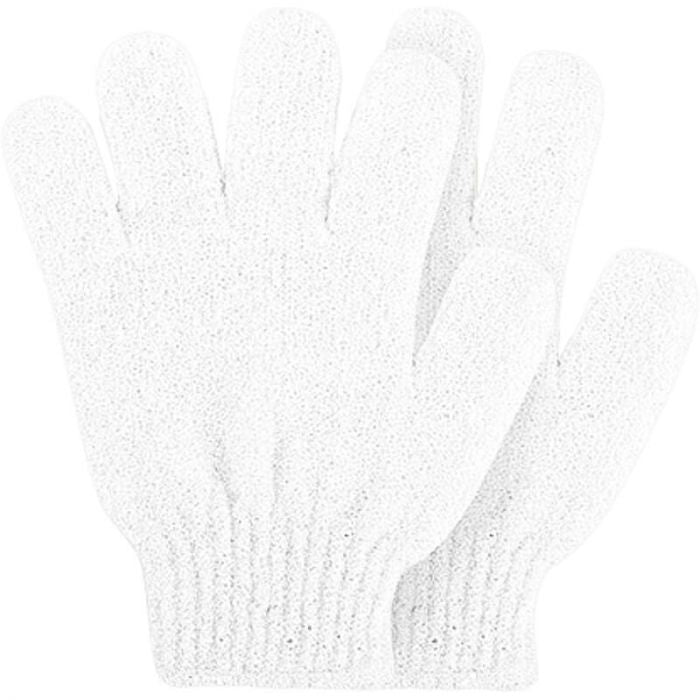 Exfoliating Bath Gloves - White