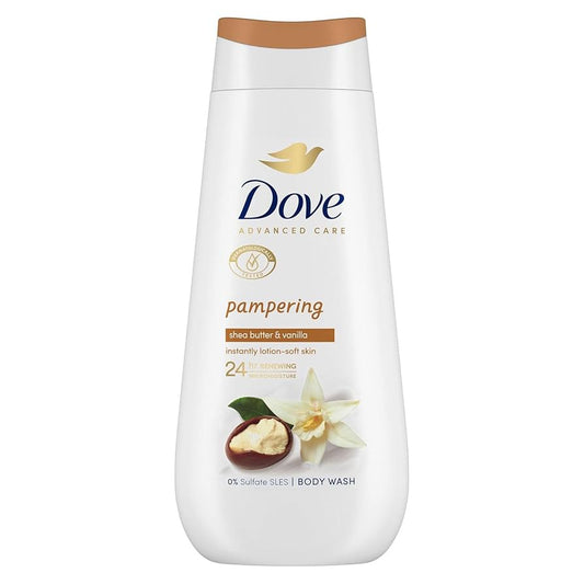 Dove Advanced Care Body Wash Pampering Shea Butter & Vanilla 225ml