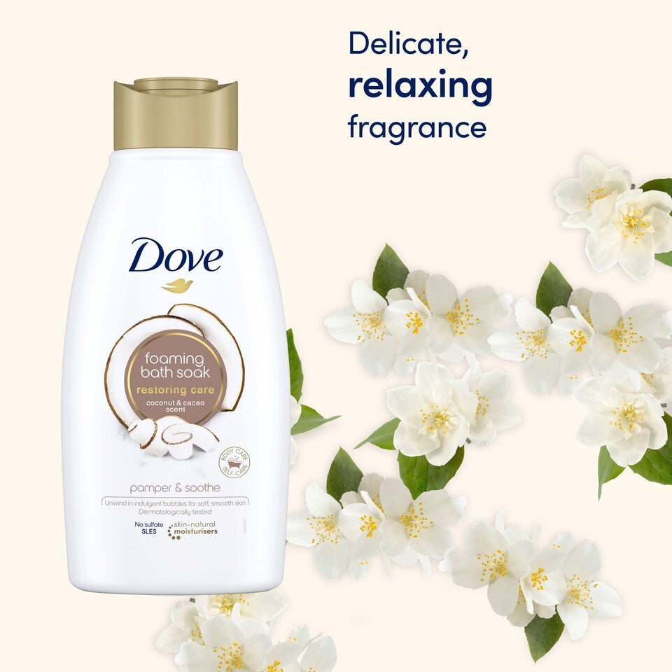 Dove Restoring Care Bath Soak Coconut and Cacao 450ml