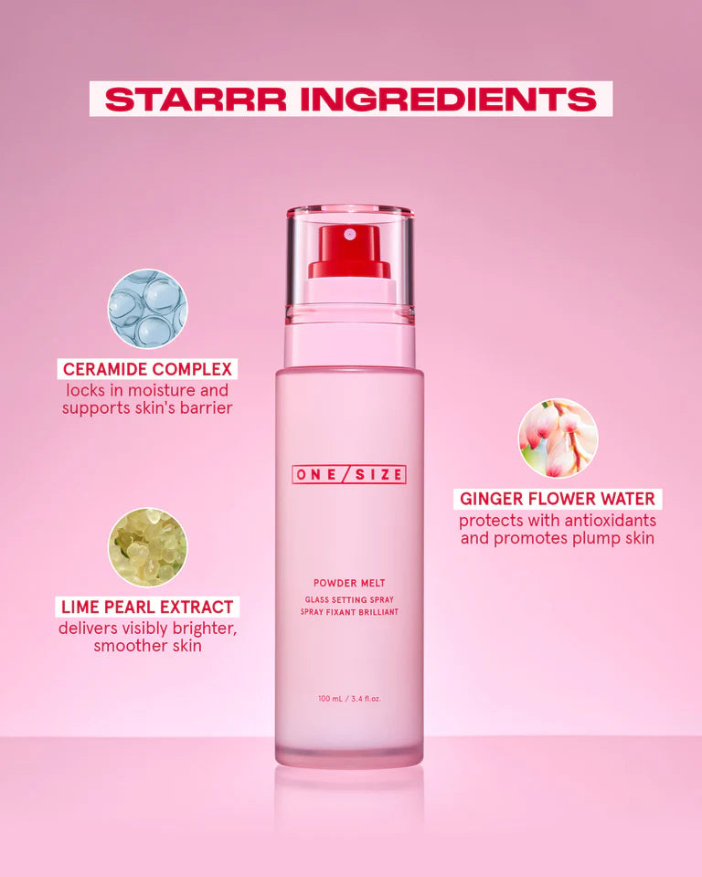 ONE/SIZE - POWDER MELT
GLASS SETTING SPRAY - 100ML
