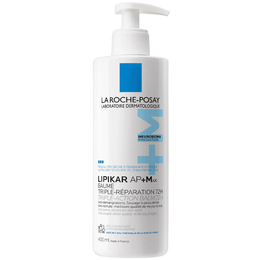La Roche-Posay LIPIKAR AP+Max Triple-Action Balm for Ultra-Dry to Atopic Eczema-Prone Skin 400ML