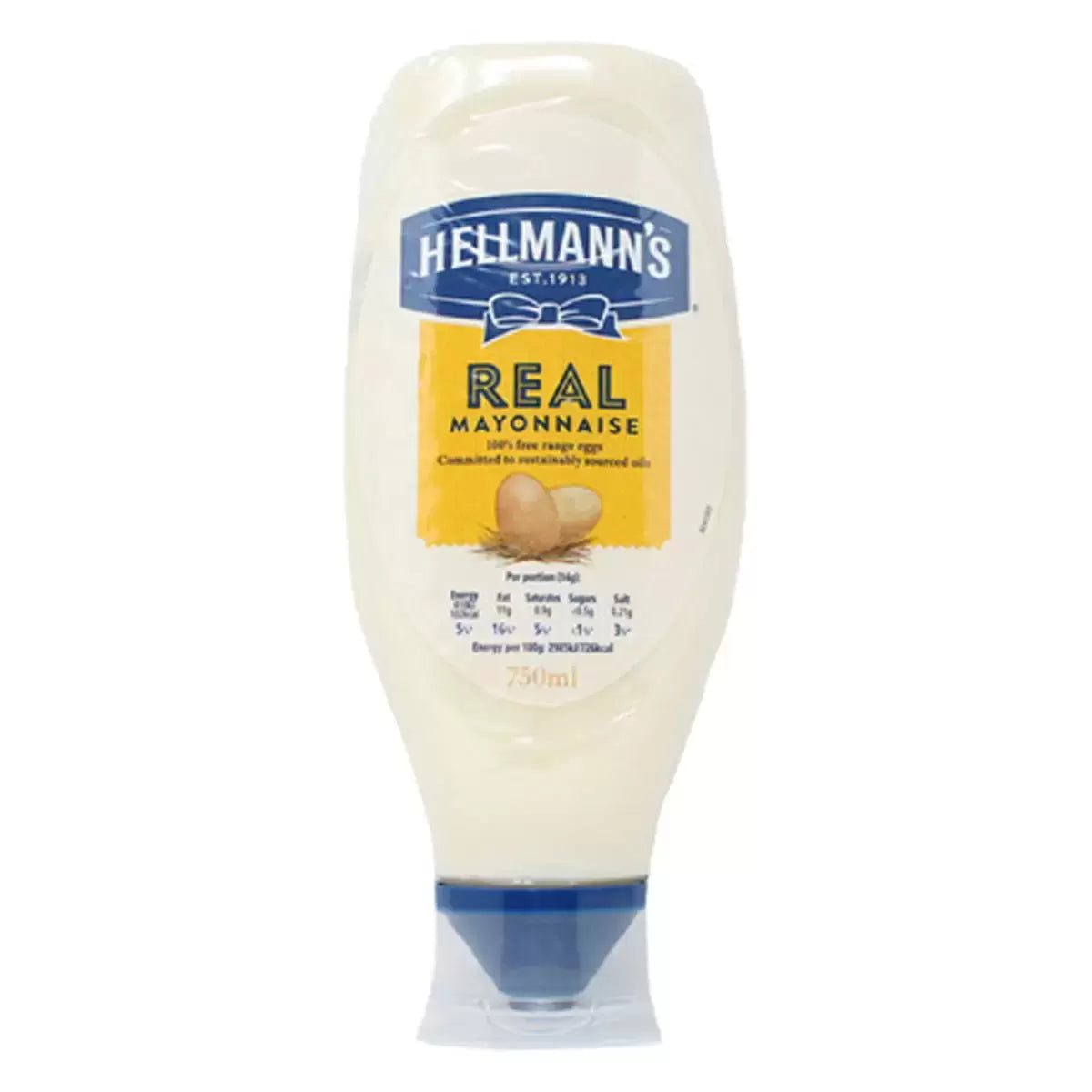 Hellmann's Real Squeezy Mayonnaise 750ML