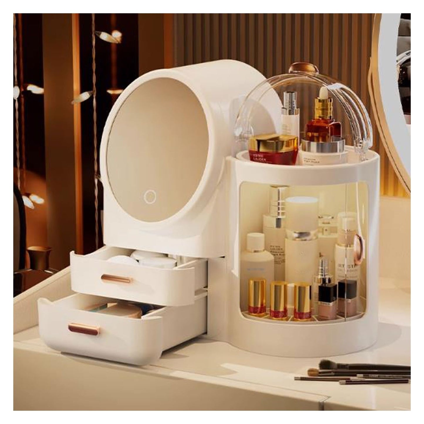 THINKSPACE
White LED Mirror Beauty Organiser